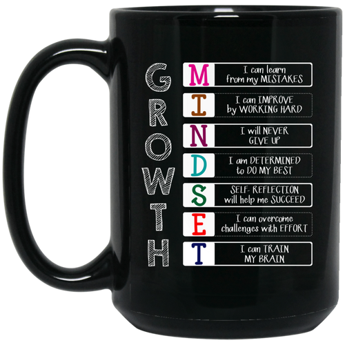 AGR Growth Mindset - Mistakes Improve Never Determined Mugs